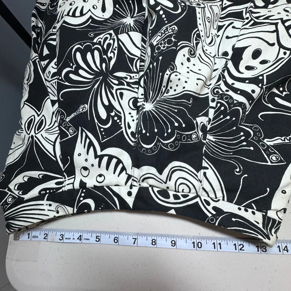 St.‎ John Sport Skater Pleated A Line Skirt AOP Butterfly Print Statement